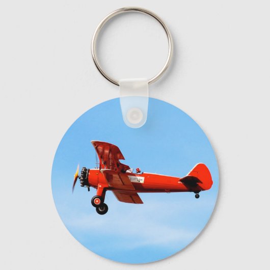 Red Baron Bi Flugzeug Schlüsselanhänger (Vorderseite)