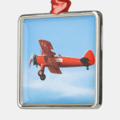 Red Baron Bi Flugzeug Silbernes Ornament (Links)
