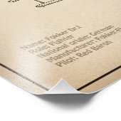 Red Baron Fokker Dr.1 - Airplane Blueprint SD Fotodruck (Ecke)