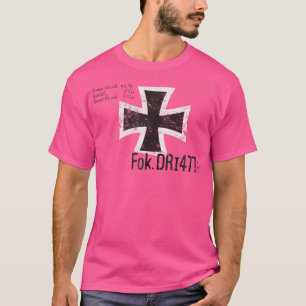 Red Baron Fokker Dr.1 Triplane Vintage Insignien T-Shirt