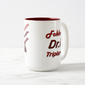 Red Baron - Fokker Dr. 1 Triplane Zweifarbige Tasse (VorderseiteRechts)