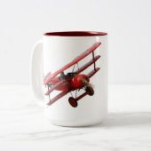 Red Baron - Fokker Dr. 1 Triplane Zweifarbige Tasse (Vorderseite Links)