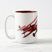 Red Baron - Fokker Dr. 1 Triplane Zweifarbige Tasse (Links)