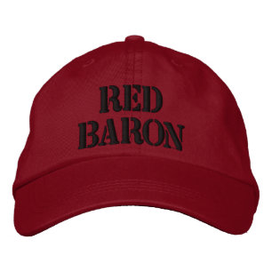 Red Baron Hat Bestickte Baseballkappe