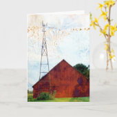 Red Baron Mixed Media Jeden Anlaß Karte (Gelbe Blume)