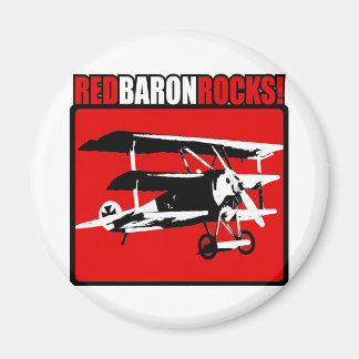Red Baron Rocks! Magnet