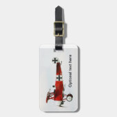 Red Baron Triplane Gepäckanhänger (Vorderseite vertikal)