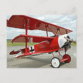 Red Barons Triplane Postkarte