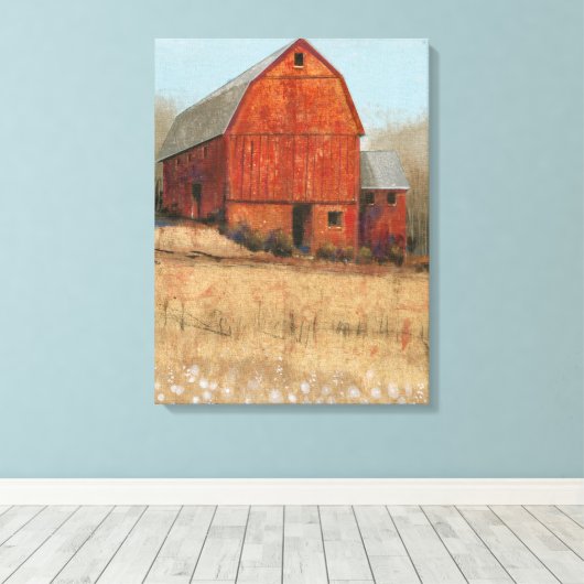 Red Barry View Leinwanddruck (Insitu (Holzboden))