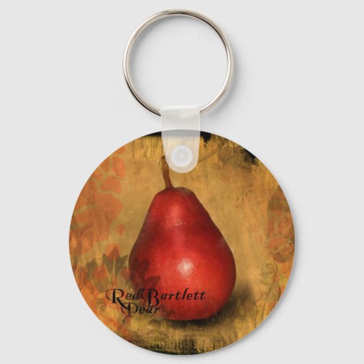 Red Bartlett Pear Schlüsselanhänger (Vorderseite)
