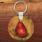 Red Bartlett Pear Schlüsselanhänger (Vorderseite)
