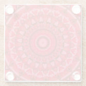 Red Base Mandala Glasuntersetzer (Rückseite)