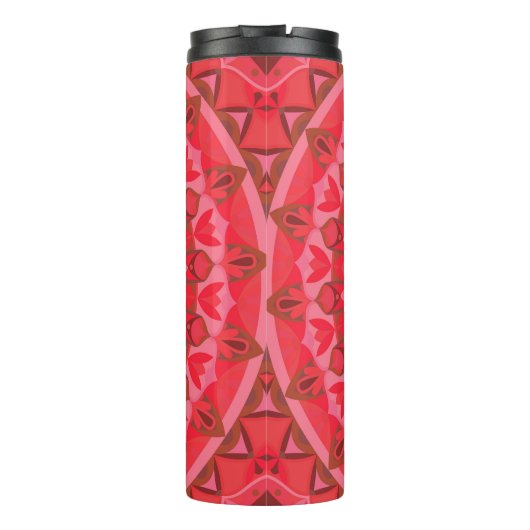 Red Base Mandala Thermosbecher (Rückseite)