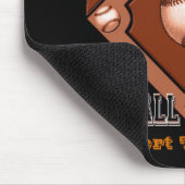 Red Baseball Cartoon Mouse Pad Mousepad (Ecke)