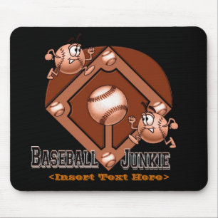 Red Baseball Cartoon Mouse Pad Mousepad