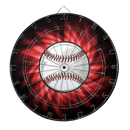 Red Baseball Dartscheibe (vorne)