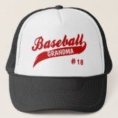 Red Baseball GRANDPARENT Truckerkappe (Vorderseite)