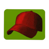 RED BASEBALL HAT GAP GRAPHIE MAGNET (Horizontal)