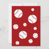 Red Baseball Player Foto Vielen Dank Coach Card Dankeskarte (Rückseite)