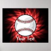 Red Baseball Poster (Vorne)