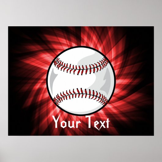 Red Baseball Poster (Vorne)