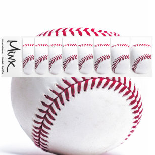 Red Baseball Stitching Sporty Minx Nagelkunst