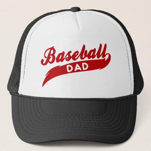 Red Baseball Vater Truckerkappe (Vorderseite)
