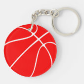 Red Basketball Player Jersey Nummer Team Schlüssel Schlüsselanhänger (Rückseite)