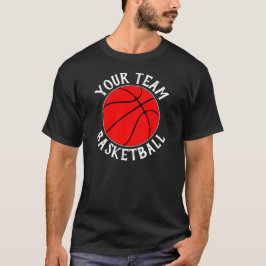 Red Basketball Team, Spielername und Jersey Nummer T-Shirt