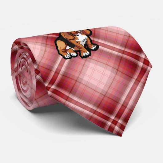 Red Basset Hound Krawatte (Gerollt)