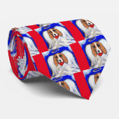 Red Bassett Hound Angel Krawatte (Gerollt)