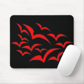 Red Bat Cloud Kids Mousepad (Mit Mouse)