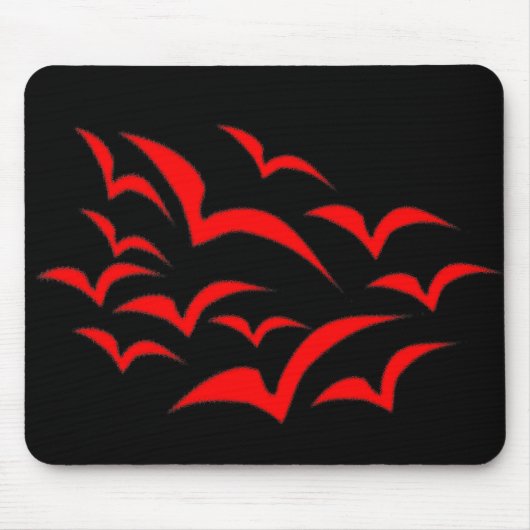 Red Bat Cloud Kids Mousepad (Vorne)