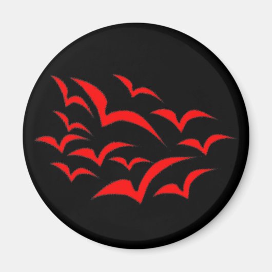 Red Bat Cloud Magnet (Vorne)