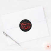 Red Bat Cloud Sticker (Umschlag)