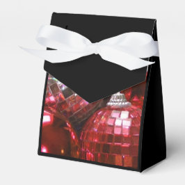 Red Baubles favorisieren schwarze Box Geschenkschachtel
