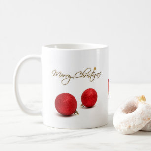 Red Baubles Frohe Weihnachts-Tasse Kaffeetasse