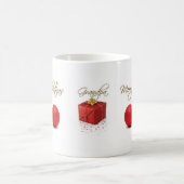Red Baubles Frohe Weihnachts-Tasse Verwandlungstasse (Mittel)