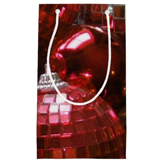 Red Baubles Geschenktasche Kleine Geschenktüte (Vorderseite)