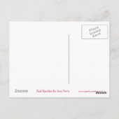 Red Baubles Postkarte (Rückseite)