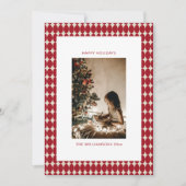 Red Baubles Vertical Foto Weihnachten Mitte Jahrhu (Vorderseite)