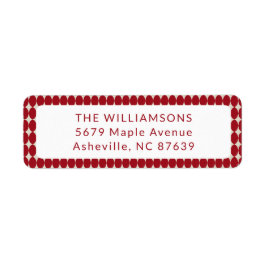 Red Baubles Weihnachtsfeiertag - Rücksendeadresse