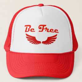Red Be Free Hat Truckerkappe