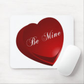 Red Be my Heart Mousepad (Mit Mouse)
