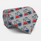 Red Beakers Chemie Design Necktie Krawatte (Gerollt)