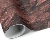 Red Bean Bronze Maroon Deep Marble Molten Glitzer Geschenkpapier (Rolleneckpunkt)