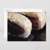 Red Bean Paste Bun Postkarte (Vorne/Hinten)
