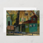 Red Bedding by Grant Wood Postkarte (Vorne/Hinten)