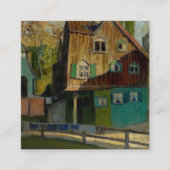 Red Bedding by Grant Wood Quadratische Visitenkarte (Vorderseite)