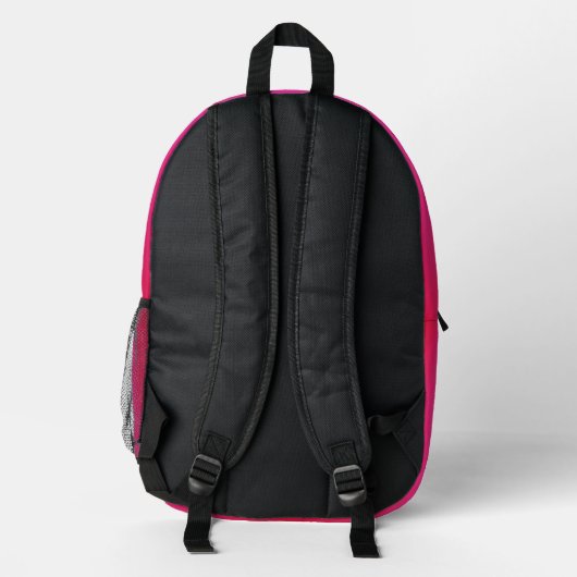 Red Bedruckter Rucksack (Rückseite)